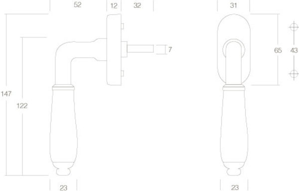 Intersteel Raamsluiting Courgette nikkel/zwart - voor draai- en klapraam - Intersteel Intersteel Raamsluiting Courgette nikkel/zwart - voor draai- en klapraam - Intersteel