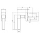 Intersteel Raamsluiting L-vorm Recht geborsteld RVS Intersteel Raamsluiting L-vorm Recht geborsteld RVS