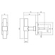 Intersteel Raamsluiting T-vorm Recht geborsteld RVS Intersteel Raamsluiting T-vorm Recht geborsteld RVS
