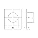Intersteel Schuifdeurkom 4-kant 52/85mm geborsteld RVS Intersteel Schuifdeurkom 4-kant 52/85mm geborsteld RVS