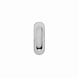 Intersteel Schuifdeurkom ovaal 120x40mm blind geborsteld RVS Intersteel Schuifdeurkom ovaal 120x40mm blind geborsteld RVS