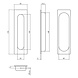 Intersteel Schuifdeurkom rechthoek 170x50mm blind geborsteld RVS Intersteel Schuifdeurkom rechthoek 170x50mm blind geborsteld RVS