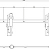 Intersteel Schuifdeur systeem Classic mat zwart - incl. rail en beslag - Intersteel Intersteel Schuifdeur systeem Classic mat zwart - incl. rail en beslag - Intersteel