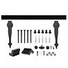 Intersteel Schuifdeur systeem Classic mat zwart - incl. rail en beslag - Intersteel Intersteel Schuifdeur systeem Classic mat zwart - incl. rail en beslag - Intersteel