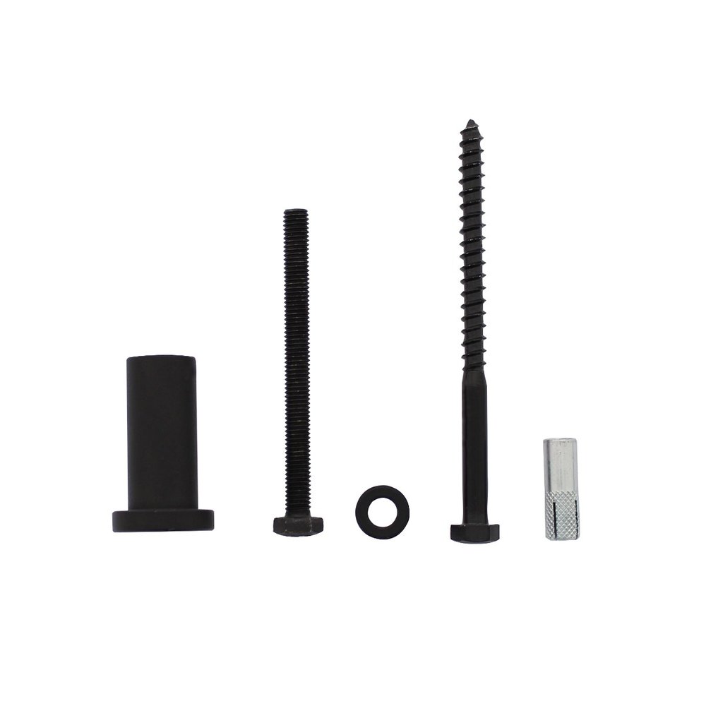 Intersteel Set van 5 verlengde ronde steunen 50mm tbv rail schuifdeursysteem mat zwart Intersteel Set van 5 verlengde ronde steunen 50mm tbv rail schuifdeursysteem mat zwart