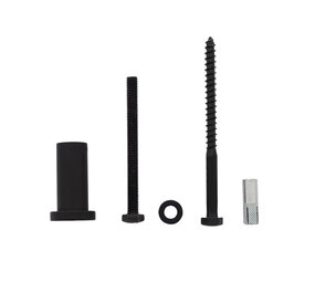 Intersteel Set van 5 verlengde ronde steunen 50mm tbv rail schuifdeursysteem mat zwart Intersteel Set van 5 verlengde ronde steunen 50mm tbv rail schuifdeursysteem mat zwart