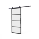 Intersteel DIY-schuifdeur Cubo zwart incl. matglas 2150x980x28mm + zwart schuifdeursysteem Basic Top Intersteel DIY-schuifdeur Cubo zwart incl. matglas 2150x980x28mm + zwart schuifdeursysteem Basic Top
