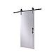 Intersteel DIY-schuifdeur Legno MDF wit gegrond 2115x930x38mm + zwart schuifdeursysteem Wheel incl. schuifdeurkom en -greep Intersteel DIY-schuifdeur Legno MDF wit gegrond 2115x930x38mm + zwart schuifdeursysteem Wheel incl. schuifdeurkom en -greep
