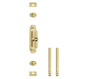 Intersteel Kruk-espagnolet T-kruk met stangenset 2x 1250mm messing gelakt