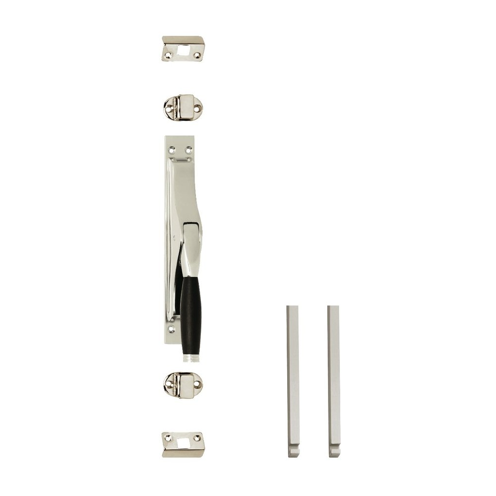 Intersteel Pomp-espagnolet Ton 222 met stangenset 2x 1250mm nikkel/ebbenhout Intersteel Pomp-espagnolet Ton 222 met stangenset 2x 1250mm nikkel/ebbenhout