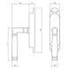 Intersteel Kruk-espagnolet rechts Ton 222 met stangenset 2x 1250mm messing ongelakt /ebbenhout Intersteel Kruk-espagnolet rechts Ton 222 met stangenset 2x 1250mm messing ongelakt /ebbenhout