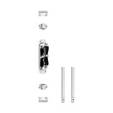 Intersteel Kruk-espagnolet Kruiskruk met stangenset 2x 1250mm verchroomd Intersteel Kruk-espagnolet Kruiskruk met stangenset 2x 1250mm verchroomd