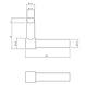 Intersteel Kruk-espagnolet links L-recht met stangenset 2 X 1245mm zwart Intersteel Kruk-espagnolet links L-recht met stangenset 2 X 1245mm zwart