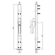Intersteel Deurespagnolet afsluitbaar rechts 2200mm met uitwisselbare cilinder aluminium Intersteel Deurespagnolet afsluitbaar rechts 2200mm met uitwisselbare cilinder aluminium