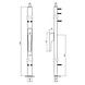 Intersteel Raamespagnolet rechts 1500mm RAL 9010 wit Intersteel Raamespagnolet rechts 1500mm RAL 9010 wit