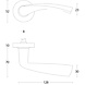 Intersteel Deurklink Vlinder geveerd op rozet 52x10 met ring geborsteld RVS Intersteel Deurklink Vlinder geveerd op rozet 52x10 met ring geborsteld RVS