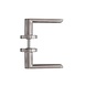 Intersteel Deurklink Massief strak-elegant geveerd op rozet 53x10 met ring geborsteld RVS Intersteel Deurklink Massief strak-elegant geveerd op rozet 53x10 met ring geborsteld RVS