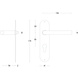 Intersteel Deurklink Recht 16mm slank op schild profielcilindergat 55mm geborsteld RVS Intersteel Deurklink Recht 16mm slank op schild profielcilindergat 55mm geborsteld RVS