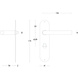 Intersteel Deurklink Recht 16mm slank op schild WC slot 63mm geborsteld RVS Intersteel Deurklink Recht 16mm slank op schild WC slot 63mm geborsteld RVS