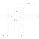 Intersteel Deurklink Rond op schild sleutelgat 56mm geborsteld RVS Intersteel Deurklink Rond op schild sleutelgat 56mm geborsteld RVS