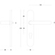 Intersteel Deurklink Rond op schild profielcilindergat 55mm geborsteld RVS Intersteel Deurklink Rond op schild profielcilindergat 55mm geborsteld RVS