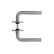 Intersteel Deurklink Recht 16mm slank op rozet met ring geborsteld RVS Intersteel Deurklink Recht 16mm slank op rozet met ring geborsteld RVS
