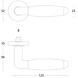 Intersteel Deurklink Combi geveerd rozet geborsteld RVS Intersteel Deurklink Combi geveerd rozet geborsteld RVS