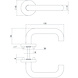 Intersteel Deurklink Rond op rozet geborsteld RVS Intersteel Deurklink Rond op rozet geborsteld RVS