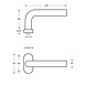 Intersteel Deurklink Verkropt op ovaal rozet geborsteld RVS Intersteel Deurklink Verkropt op ovaal rozet geborsteld RVS