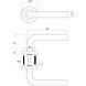 Intersteel Deurklink Recht op rozet met 7mm nok geborsteld RVS Intersteel Deurklink Recht op rozet met 7mm nok geborsteld RVS