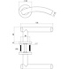 Intersteel Deurklink Gebogen op rozet met 7mm nok geborsteld RVS Intersteel Deurklink Gebogen op rozet met 7mm nok geborsteld RVS