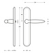Intersteel Deurklink Elen op schild blind chroom Intersteel Deurklink Elen op schild blind chroom