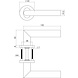 Intersteel Deurklink Girona op rozet met 7mm nok geborsteld RVS Intersteel Deurklink Girona op rozet met 7mm nok geborsteld RVS