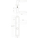 Intersteel Deurklink Elen op schild WC slot 63mm chroom Intersteel Deurklink Elen op schild WC slot 63mm chroom