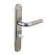Intersteel Deurklink Agatha op schild WC slot 63mm chroom Intersteel Deurklink Agatha op schild WC slot 63mm chroom