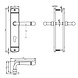 Intersteel Deurklink Emily op schild profielcilindergat 72mm nikkel mat Intersteel Deurklink Emily op schild profielcilindergat 72mm nikkel mat