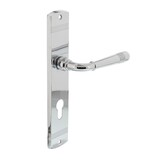 Intersteel Deurklink Helena op schild cilindergat 72mm chroom Intersteel Deurklink Helena op schild cilindergat 72mm chroom