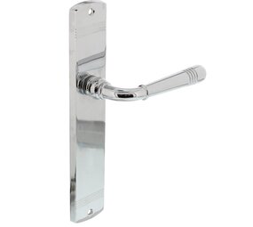 Intersteel Deurklink Helena op schild blind chroom Intersteel Deurklink Helena op schild blind chroom