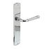 Deurklink Helena op schild blind chroom Deurklink Helena op schild blind chroom