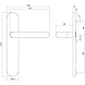 Intersteel Deurklink Rond op schild blind geborsteld RVS Intersteel Deurklink Rond op schild blind geborsteld RVS
