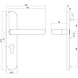 Intersteel Deurklink Rond op schild cilindergat 72mm geborsteld RVS Intersteel Deurklink Rond op schild cilindergat 72mm geborsteld RVS