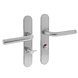 Intersteel Deurklink Recht op verdekt schild met WC slot 63mm geborsteld RVS Intersteel Deurklink Recht op verdekt schild met WC slot 63mm geborsteld RVS