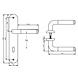 Intersteel Deurklink Agatha op schild sleutelgat 56mm chroom Intersteel Deurklink Agatha op schild sleutelgat 56mm chroom