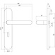 Intersteel Deurklink Rond op schild sleutelgat 72mm geborsteld RVS Intersteel Deurklink Rond op schild sleutelgat 72mm geborsteld RVS