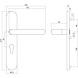 Intersteel Deurklink Rond op schild cilindergat 55mm geborsteld RVS Intersteel Deurklink Rond op schild cilindergat 55mm geborsteld RVS