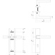 Intersteel Deurklink Vierkant op rechthoekig schild sleutelgat 56mm geborsteld RVS Intersteel Deurklink Vierkant op rechthoekig schild sleutelgat 56mm geborsteld RVS