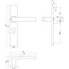 Intersteel Deurklink Blok op rechthoekig schild profielcilindergat 55mm geborsteld RVS Intersteel Deurklink Blok op rechthoekig schild profielcilindergat 55mm geborsteld RVS