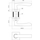 Intersteel Deurklink Dean op vierkant rozet nikkel mat Intersteel Deurklink Dean op vierkant rozet nikkel mat
