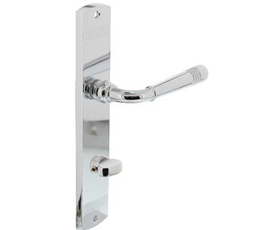 Intersteel Deurklink Helena op schild 235x45x8mm met WC63/8mm chroom Intersteel Deurklink Helena op schild 235x45x8mm met WC63/8mm chroom