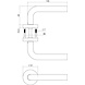 Intersteel Deurklink Recht met rozet geborsteld RVS Intersteel Deurklink Recht met rozet geborsteld RVS